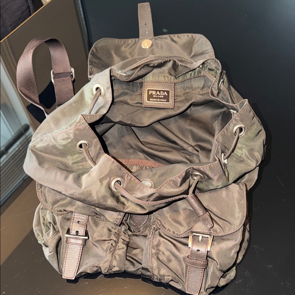 Prada Olive Green Backpack - Picture 3 of 16